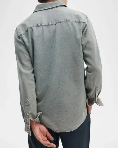 rag & bone Men 's Infuse Denim Overshirt | Thumbnail 3 rag & bone Men 's Infuse Denim Overshirt | Thumbnail 3