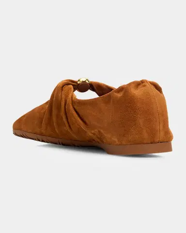 Loewe Pebble Suede Ballerina Flats | Thumbnail 3 Loewe Pebble Suede Ballerina Flats | Thumbnail 3