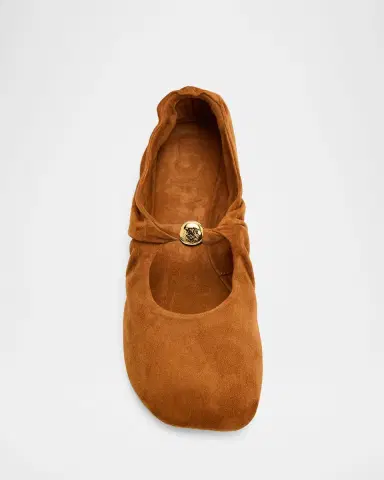 Loewe Pebble Suede Ballerina Flats | Thumbnail 5 Loewe Pebble Suede Ballerina Flats | Thumbnail 5