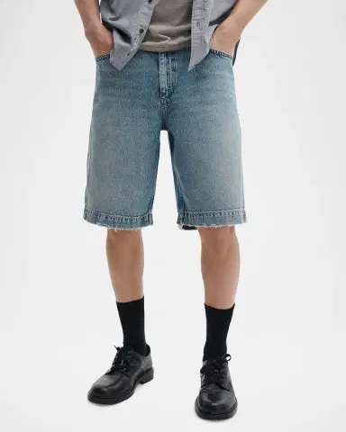 rag & bone Men's Sh-Aggy Wide-Leg Denim Shorts | Thumbnail 4 rag & bone Men's Sh-Aggy Wide-Leg Denim Shorts | Thumbnail 4