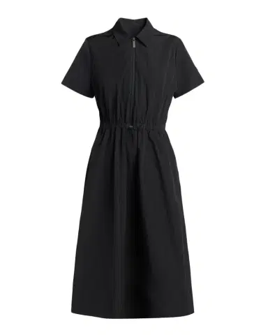 Moncler Short-Sleeve Nylon Midi Dress | Thumbnail 1