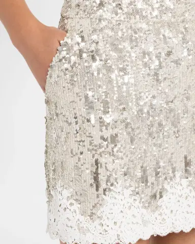 Generation Love Janet Sequined Lace Mini Skirt | Thumbnail 5 Generation Love Janet Sequined Lace Mini Skirt | Thumbnail 5