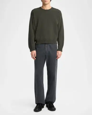 Jil Sander Men's Wool-Blend Crewneck Sweater | Thumbnail 2 Jil Sander Men's Wool-Blend Crewneck Sweater | Thumbnail 2