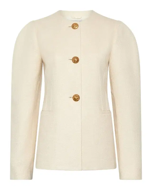 Gabriela Hearst Daelan Puff-Sleeve Jacket
