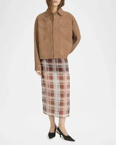 FRAME The Plaid Organza Skirt | Thumbnail 2