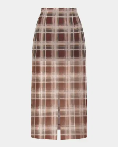 FRAME The Plaid Organza Skirt | Thumbnail 5