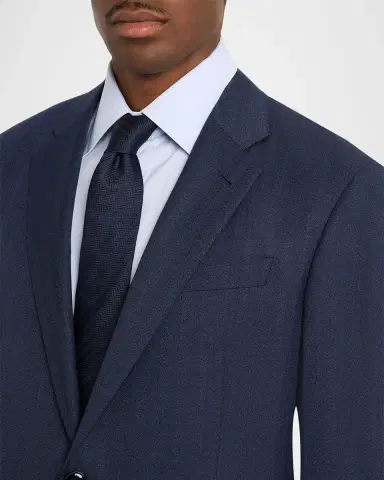 Giorgio Armani Men's Soft Line Chevron Single-Breasted Suit | Thumbnail 5 Giorgio Armani Men's Soft Line Chevron Single-Breasted Suit | Thumbnail 5