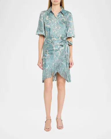 Cinq à Sept Hendrix Paisley Mini Shirtdress | Thumbnail 2 Cinq à Sept Hendrix Paisley Mini Shirtdress | Thumbnail 2