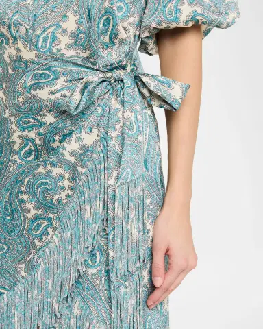 Cinq à Sept Hendrix Paisley Mini Shirtdress | Thumbnail 5 Cinq à Sept Hendrix Paisley Mini Shirtdress | Thumbnail 5