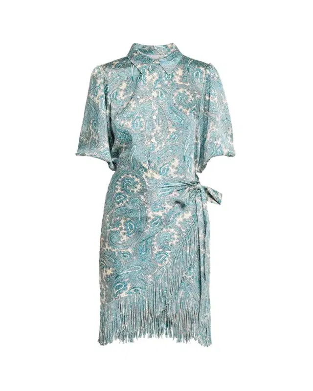 Hendrix Paisley Mini Shirtdress