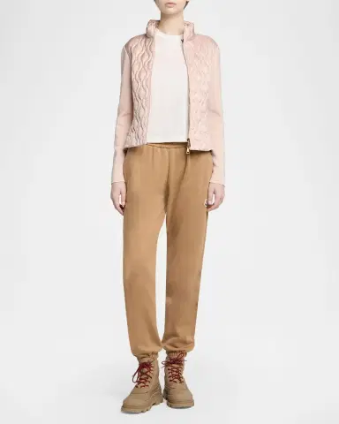 Moncler Cotton Padded Zip-Up Cardigan | Thumbnail 2