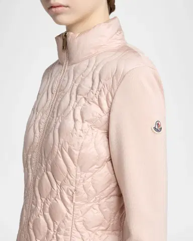 Moncler Cotton Padded Zip-Up Cardigan | Thumbnail 5