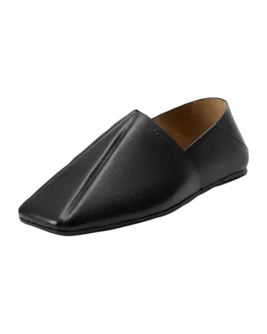 Loewe Men's Origami Leather Square-Toe Slippers | Thumbnail 1 Loewe Men's Origami Leather Square-Toe Slippers | Thumbnail 1