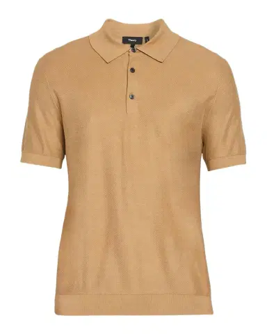 Theory Men's Silk-Cotton Polo Shirt | Thumbnail 1 Theory Men's Silk-Cotton Polo Shirt | Thumbnail 1