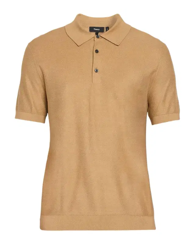 Theory Men 's Silk-Cotton Polo Shirt