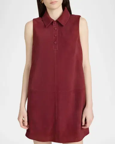 Frame The Suede City Mini Shift Dress | Thumbnail 4 Frame The Suede City Mini Shift Dress | Thumbnail 4