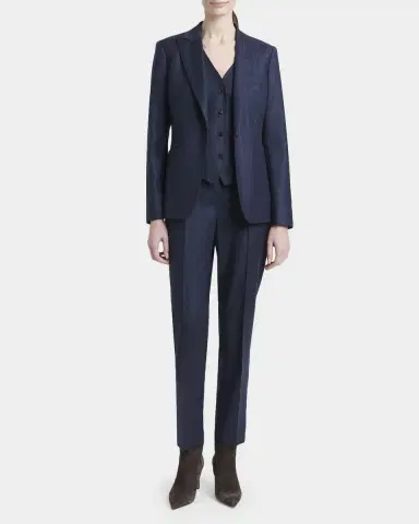 Kiton Striped Wool-Cashmere Trousers | Thumbnail 2
