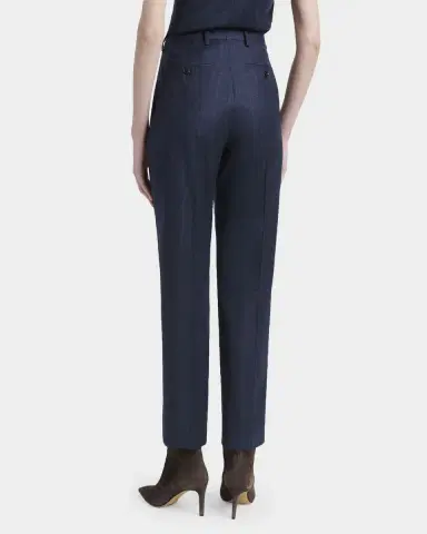 Kiton Striped Wool-Cashmere Trousers | Thumbnail 3