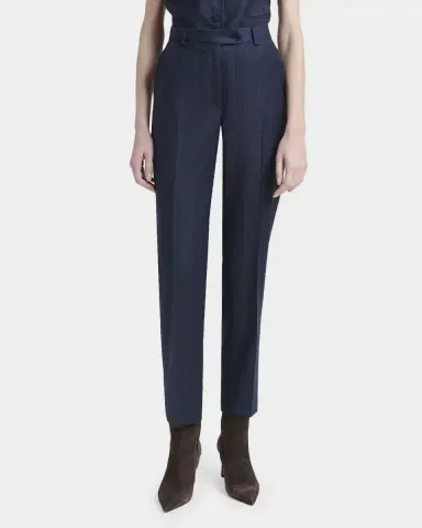 Kiton Striped Wool-Cashmere Trousers | Thumbnail 4