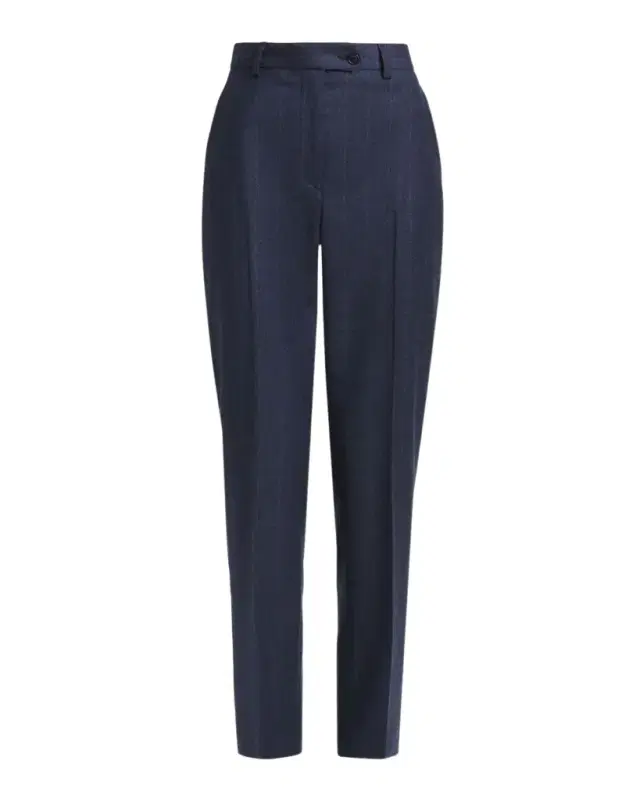Kiton Striped Wool-Cashmere Trousers