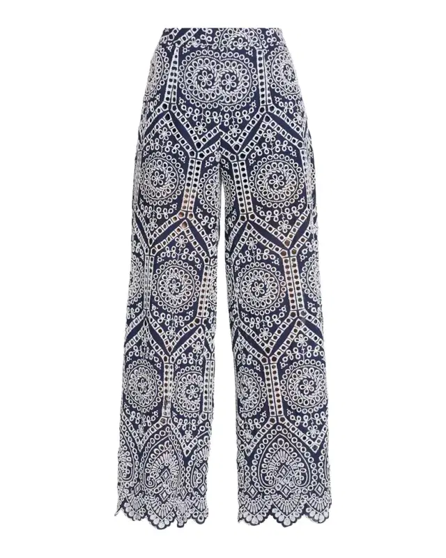 Fifi Cotton Eyelet Pants