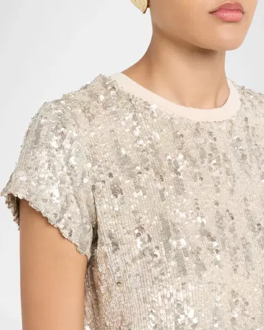 Generation Love Kai Mixed Sequin Top | Thumbnail 5 Generation Love Kai Mixed Sequin Top | Thumbnail 5