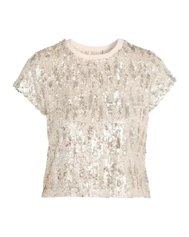 Generation Love Kai Mixed Sequin Top