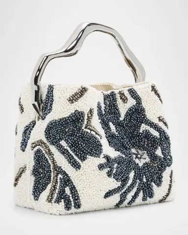 Cult Gaia Solene Mini Sculptural Beaded Top-Handle Bag | Thumbnail 2 Cult Gaia Solene Mini Sculptural Beaded Top-Handle Bag | Thumbnail 2