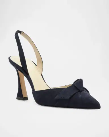 Alexandre Birman 85mm Clarita Suede Slingback Sandals | Thumbnail 2
