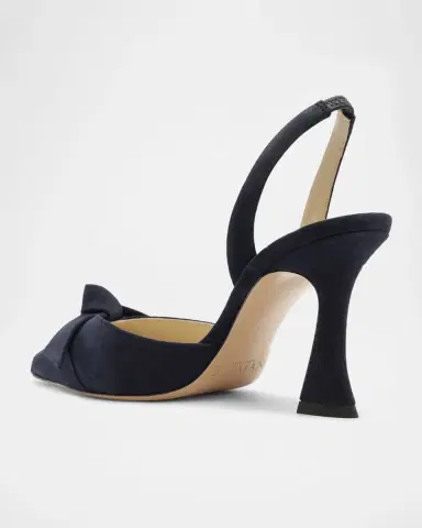 Alexandre Birman 85mm Clarita Suede Slingback Sandals | Thumbnail 3