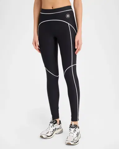 AMIRI MA Logo Contrast-Trim Leggings | Thumbnail 2 AMIRI MA Logo Contrast-Trim Leggings | Thumbnail 2