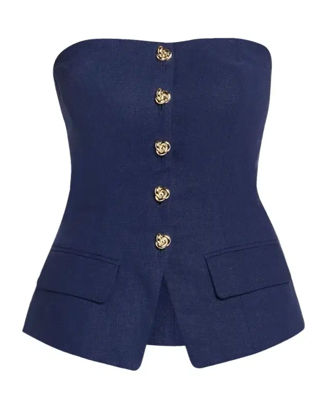 Generation Love Quinn Linen Bustier