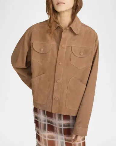 Frame The Suede Utility Jacket | Thumbnail 4 Frame The Suede Utility Jacket | Thumbnail 4