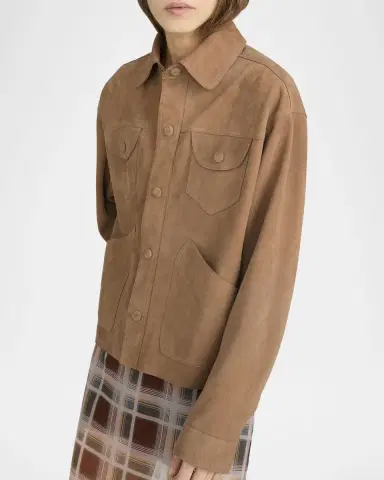 Frame The Suede Utility Jacket | Thumbnail 6 Frame The Suede Utility Jacket | Thumbnail 6