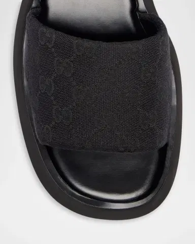 Gucci 45mm North GG Monogram Canvas Platform Sandals | Thumbnail 2