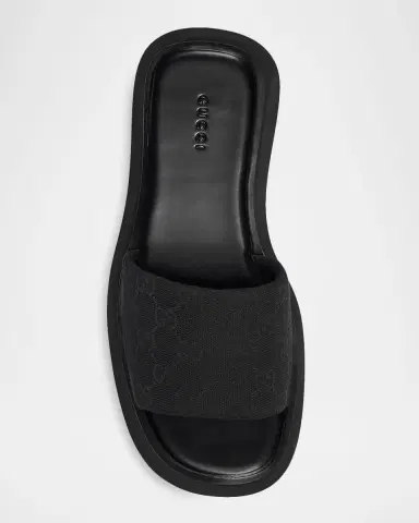 Gucci 45mm North GG Monogram Canvas Platform Sandals | Thumbnail 3