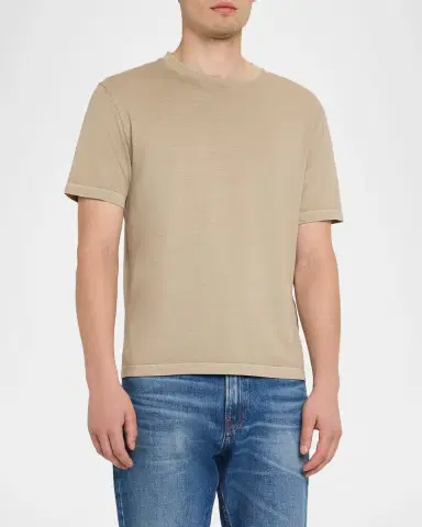 Frame Men's Light Cotton T-Shirt | Thumbnail 4 Frame Men's Light Cotton T-Shirt | Thumbnail 4