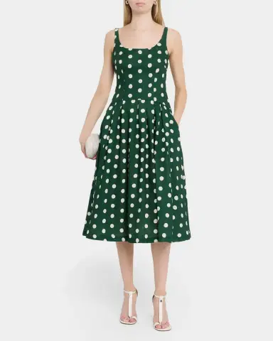 Cara Cara Regio Dropped-Waist Linen Midi Dress | Thumbnail 2 Cara Cara Regio Dropped-Waist Linen Midi Dress | Thumbnail 2
