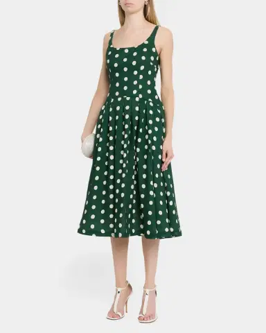 Cara Cara Regio Dropped-Waist Linen Midi Dress | Thumbnail 4 Cara Cara Regio Dropped-Waist Linen Midi Dress | Thumbnail 4