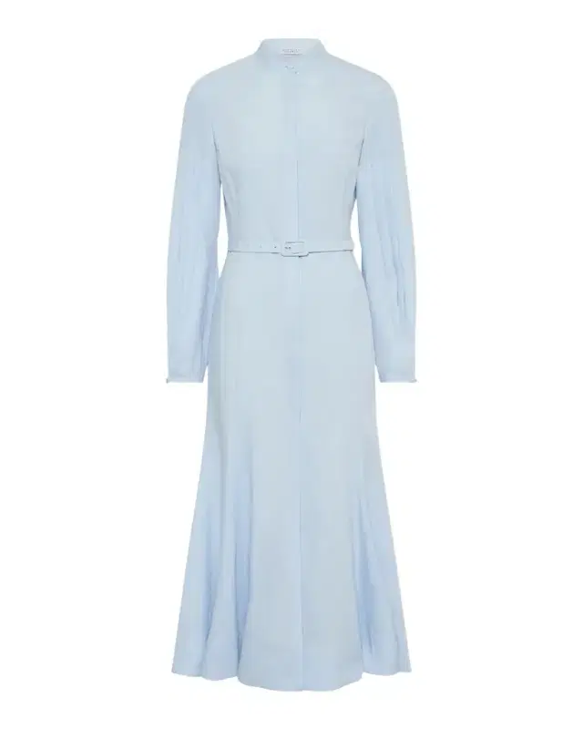 Gabriela Hearst Lydia Belted Linen Shirtdress