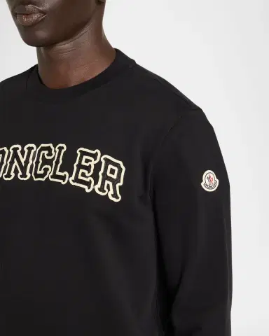 Moncler Men's Logo Cotton Sweatshirt | Thumbnail 5 Moncler Men's Logo Cotton Sweatshirt | Thumbnail 5