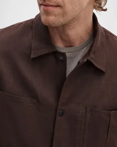rag & bone Men 's Calder Linen Overshirt | Thumbnail 6