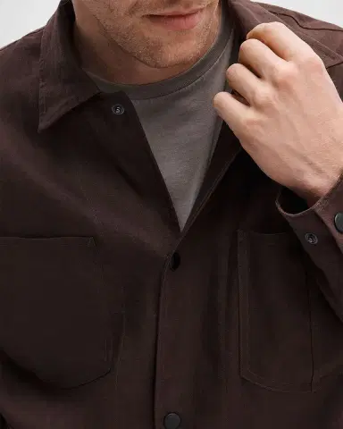 rag & bone Men 's Calder Linen Overshirt | Thumbnail 7