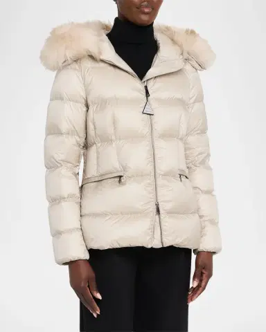 Moncler Boed Hooded Shearling-Trim Down Jacket | Thumbnail 4 Moncler Boed Hooded Shearling-Trim Down Jacket | Thumbnail 4