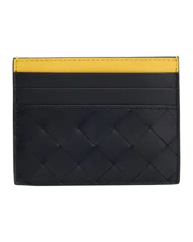 Bottega Veneta Men's Colorblock Leather Card Holder | Thumbnail 1 Bottega Veneta Men's Colorblock Leather Card Holder | Thumbnail 1