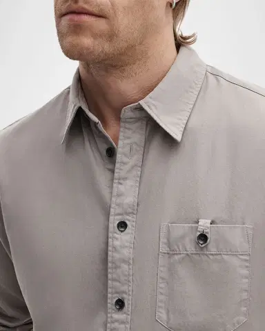 rag & bone Men's Tomlin Cotton Stretch Button-Down Shirt | Thumbnail 4 rag & bone Men's Tomlin Cotton Stretch Button-Down Shirt | Thumbnail 4