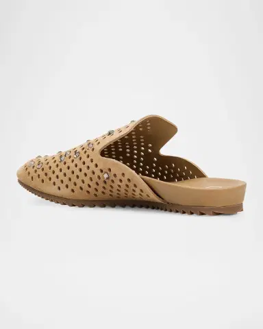 PEDRO GARCIA Braidy Embellished Suede Utility Clogs | Thumbnail 2 PEDRO GARCIA Braidy Embellished Suede Utility Clogs | Thumbnail 2