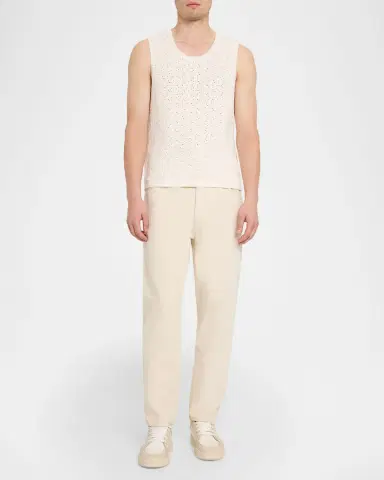 Frame Men's Open Knit Cotton-Blend Vest | Thumbnail 2 Frame Men's Open Knit Cotton-Blend Vest | Thumbnail 2