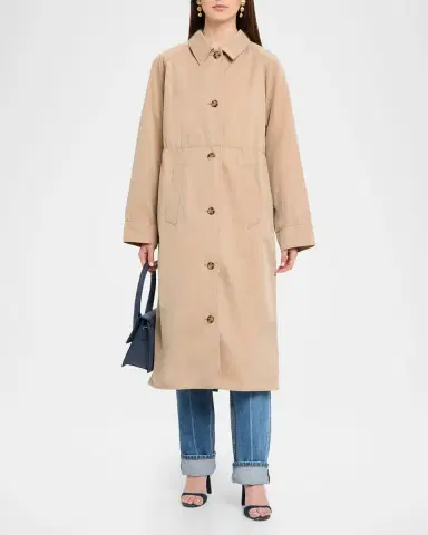 Dorothee Schumacher Luxury Layer Technical Cotton Trench Coat | Thumbnail 2
