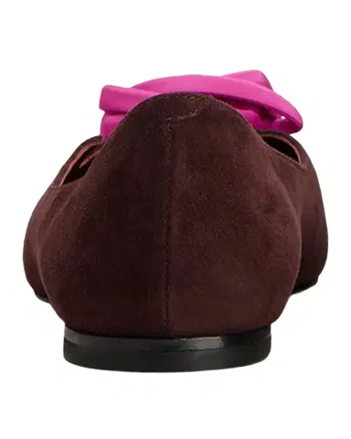 Roger Vivier I Love Vivier Rosette Suede Ballerina Flats | Thumbnail 1